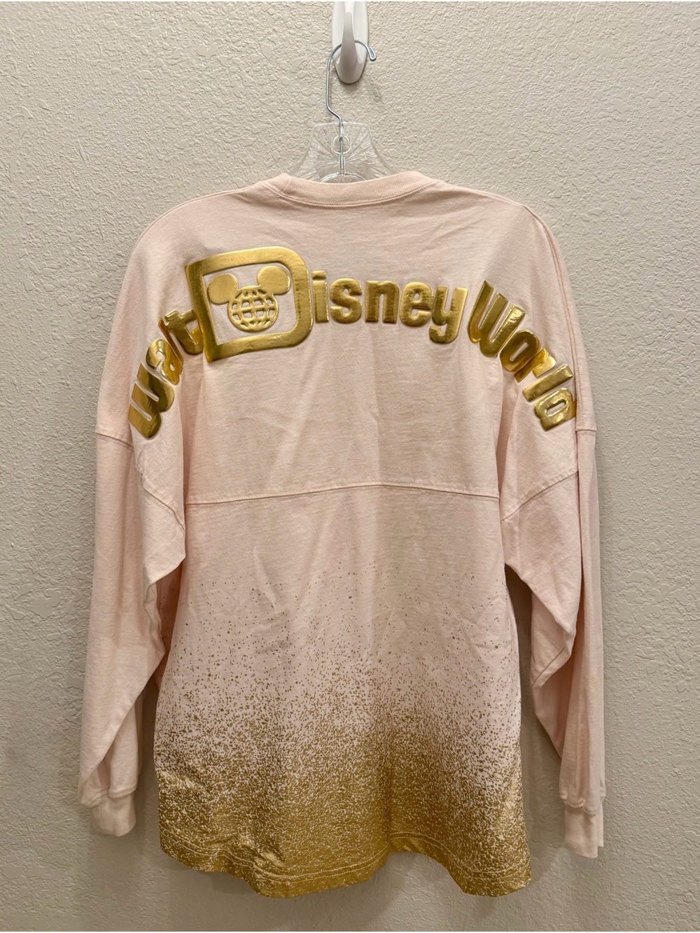 Disney Parks Walt Disney World Pink Gold Ombre Spirit Jersey Size Small